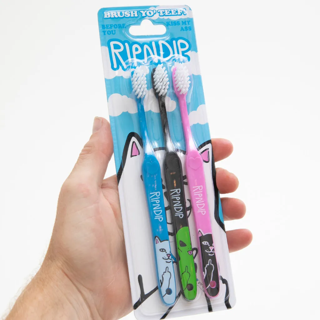 RIPNDIP Characters Toothbrush 3 Pack