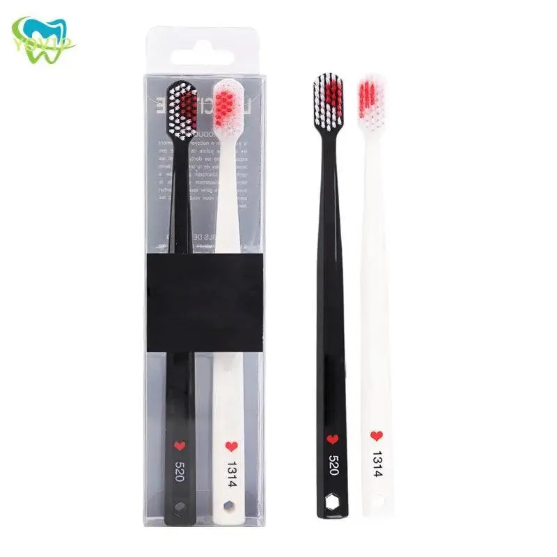 Romantic Heart Couple's Toothbrush Set: Oral Care & Romance