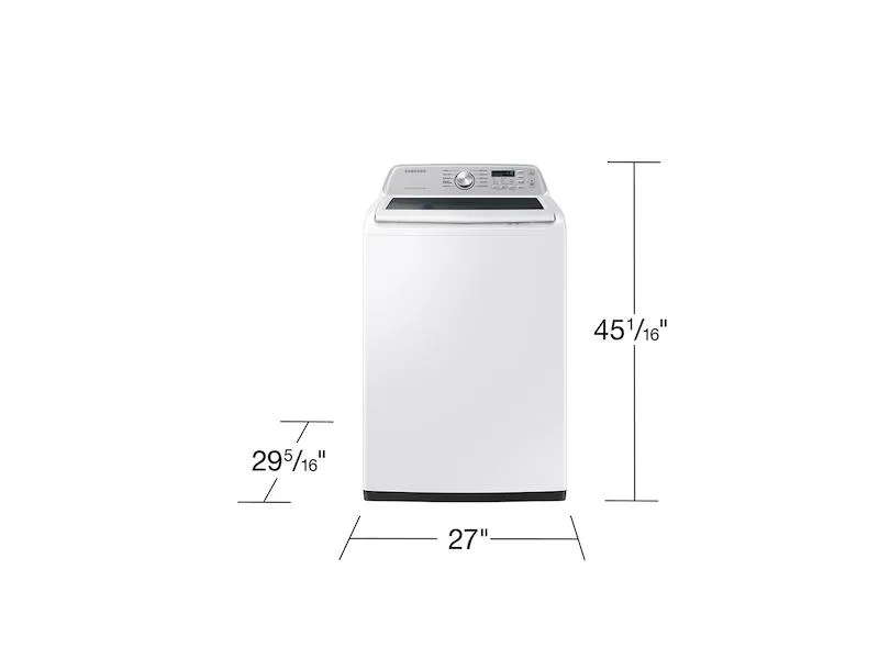 Samsung WA46CG3505AWA4 4.6 cu. ft. Large Capacity Smart Top Load Washer with ActiveWave™ Agitator and Active WaterJet in White