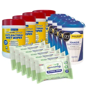 Sanitizing Wipe Kit w/ Germisept, Sani Maxx, and Sani Professional Wipes