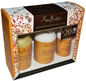 Shea Moisture Winter Moisture Land Raw Shea Natural Transitoning Hair Kit 3