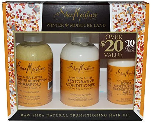 Shea Moisture Winter Moisture Land Raw Shea Natural Transitoning Hair Kit 3