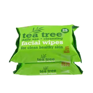 Tea Tree Facial Wipes Twin Pack