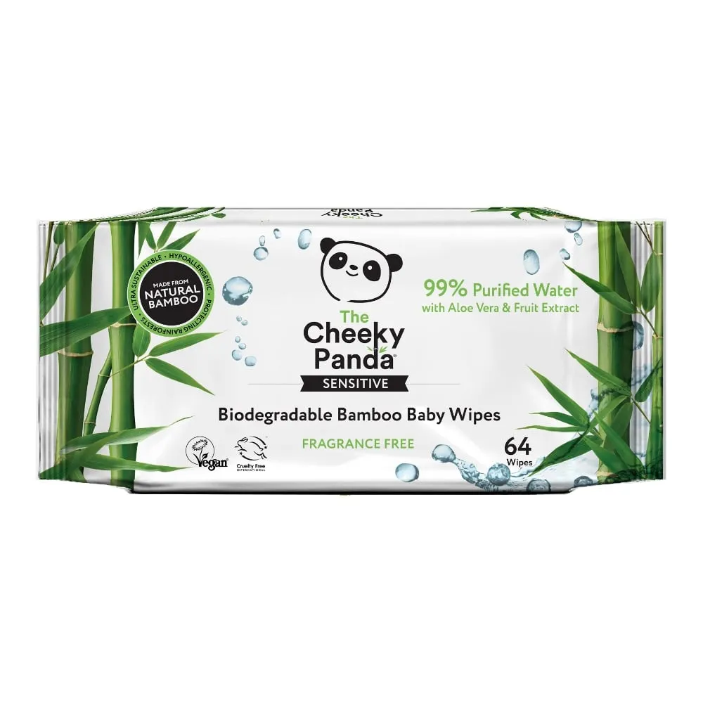 The Cheeky Panda Biodegradable Bamboo Baby Wipes