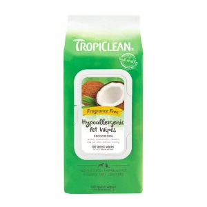 TropiClean Gentle Coconut Hypoallergenic Pet Wipes